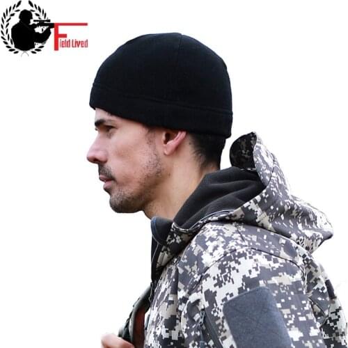 Unisex Winter Beanie Men Women Military Fleece Cap Army Skullies Outdoor Hat Sports Thick Bonnet Cap Headwear Tactical 3pics Lot