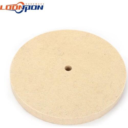200-300mm Wool Felt Polishing Buffing Wheel Bore 16mm for Metal Marble Glass Ceramics 10MM Inner Diameter 25mm Thickness