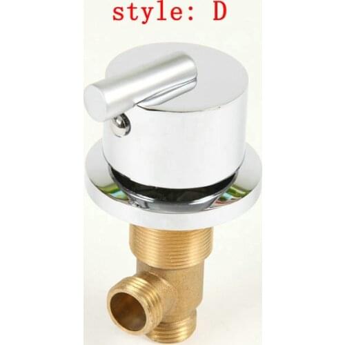 Shower Taps with Chrome, Brass bathtub set of taps for hot and cold water, switch shower valve, 3pcs shower faucet mixer