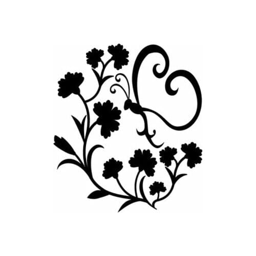 Sticker L size natural butterfly cutting sticker emblem tribal handle cutting sticker car snowboard American bike ZP001