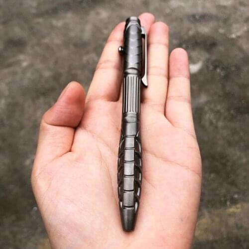 RK-TR01 Titanium Alloy TI Bolt Action Pen Tactical Pen Self Defense Tools With Tungsten Steel Glass Breaker