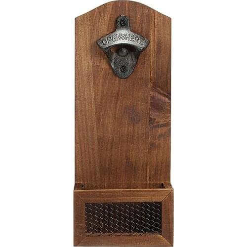 Vintage Wall Bottle Opener Antique Iron Wall Mounted Bar Beer Glass Bottle Cap Opener Kitchen Tools Wall Decro Cap Opener