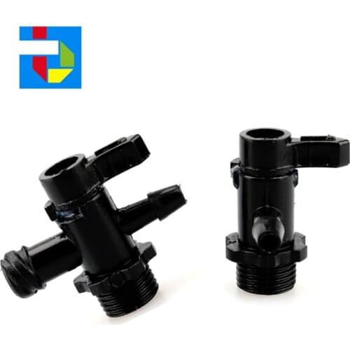 Inkjet Printer Parts plastic 3 Ways UV Valve ink Tube Connector