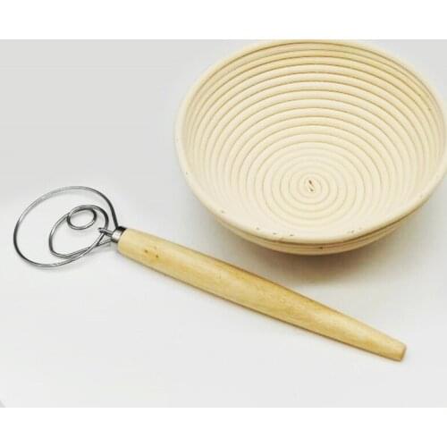 Banneton Proofing Basket for Bread Rising And Dough Whisk Liner Together