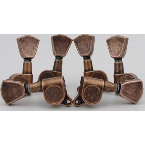 1Set Electric guitar tone tuners 3L3R Antique Bronze J04 Guitar Tuning Pegs Electric Guitar machine head