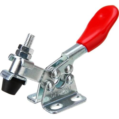 1Pc 27/50/90/100/180KG Metal Vertical/Horizontal Type 201 Toggle Clamp Anti-Slip Horizontal Manual Quick Toggle Clamp Hand Tool