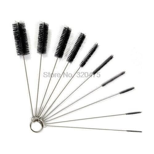 DHL 100set 10pcs/set Tube Brushes Straw Set for Drinking Straws / Glasses / Keyboards / Jewelry Cleaning