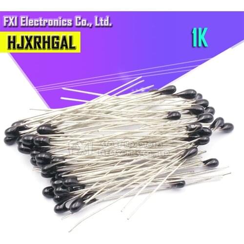 100pcs NTC MF52AT MF52 B 3950 100K NTC Thermistor Thermal Resistor 5% NTC-MF52AT-1K