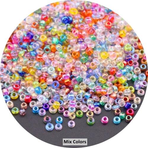 15/0 Micro Glass Seed Beads Uniform 1.5mm Colorful Round Czech Spacer Bead For DIY Jewelry Making Earrings Bracelet Material