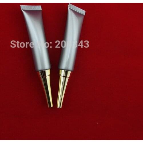 15ml grey soft tube with gold lid can used for eye cream or handcream or butter and also for medical packing