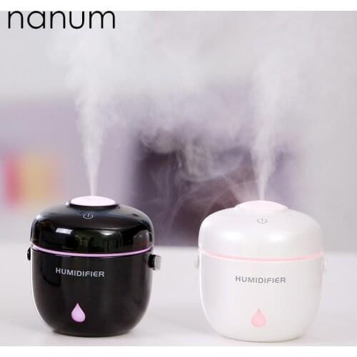 230ml Creative Essential Oil Diffuser USB Rice Cooker Ultrasonic Humidifier with LED Light for Office Home Air Freshener