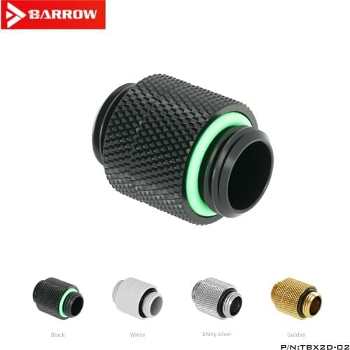 Barrow G1 / 4 "Black / Bright Silver / White / Gold Double External Teeth Rotary Rotary Butt Joint TBX2D-02