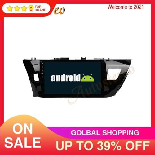 Android 9 Car GPS Navigation Multimedia Player For Toyota Corolla 2014 2015 2016 Auto Recoder Stereo Touch Screen No DVD Player