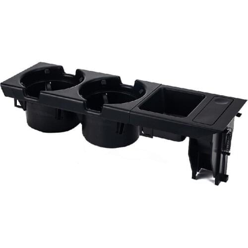 Car Drink Cup Holder + Coin Box Center Console Drink Cup Holder Storing BOX For BMW E46 3 Series 51168217957 Automobile Parts