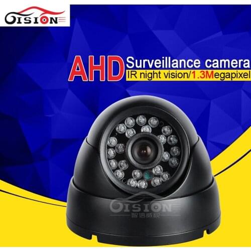 Free Shipping Metal Dom Indoor AHD Camera 1.3MP Vehicle Taxi Bus Camera Waterproof Night Vision IR Car Dvr Camera High Quality