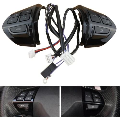 For Mitsubishi Laner Outlander ASX 2007 2008-2014 Piano Black Bluetooth Phone Cruise Control Switch Steering Wheel Buttons