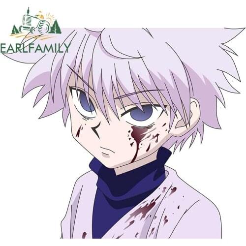 EARLFAMILY 13cm x 11.3cm for Style Hunter X Hunter Lord Roi Zoldyck Kurapika Decal Motorcycle Car Bumper Window Stickers