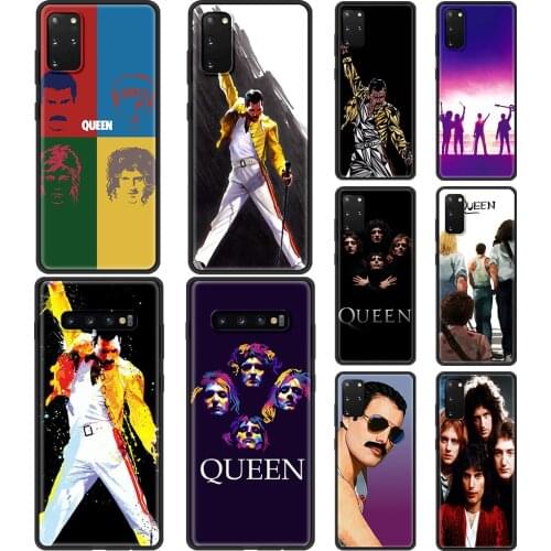 Freddie Mercury Queen band Case for Samsung Galaxy S20 S10 Plus S20 Ultra 5G S8 S9 Plus S10e S7 Edge TPU Soft Phone Cases Cover