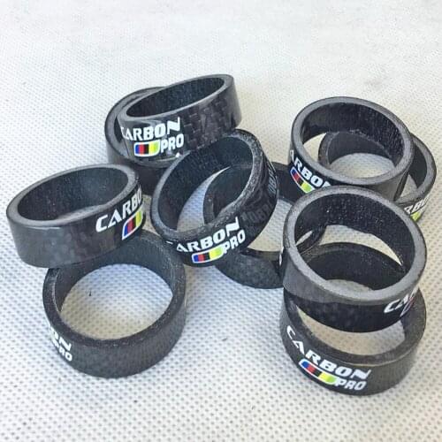 Carbon Fiber Headset Fork Spacers kit Bicycle Stem Ring MTB Road Bike Handlebar Washer Ring Gasket Front Fork Spacer