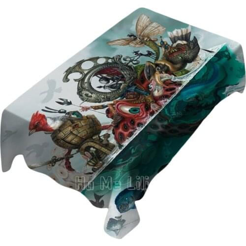 Greg Craola Simkins Art Indoor And Outdoor Art Decor With Surreal Style Tablecloth