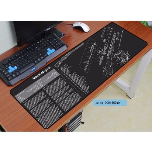 Hot sales m1garand mouse pad 900x300mm pad to mouse notbook computer csgo mousepad gaming padmouse gamer to keyboard mouse mat