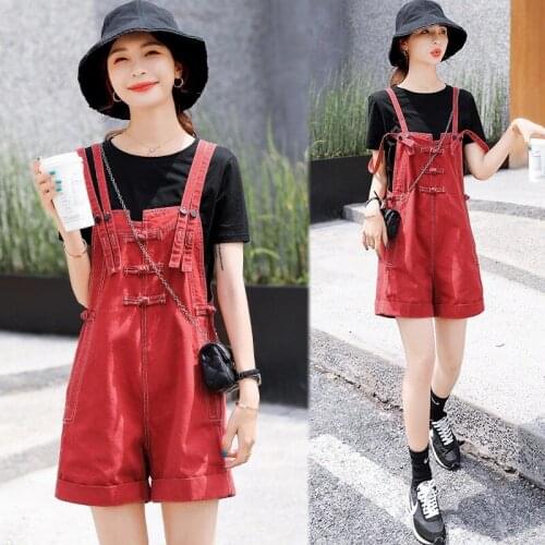 Shorts Woman Summer2021 Overalls Loose Jumpsuits Combinaison Femme Women комбинезон женский Ropa Mujer Rompers Casual Sleeveless