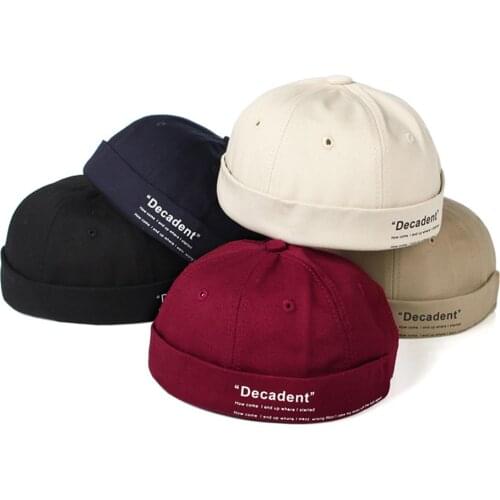 Fashion Men Docker Cap Beanie Hats Skullcap Summer Hip Hop Cap Unisex Rogue Vintage Dome Cap Wholesale