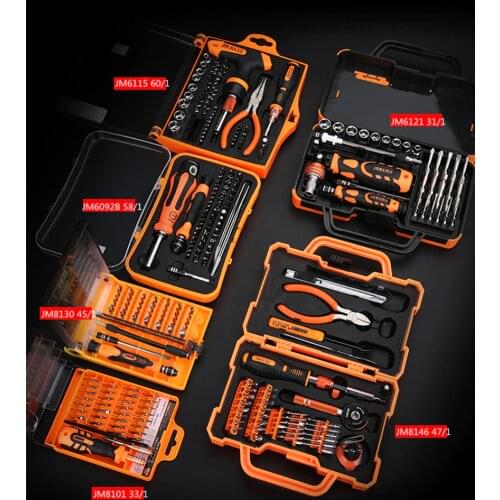 Newest jakemy 8 sets hand tools set Multifunctional screwdriver set pilers for iPhone sumsung computer camera home repair