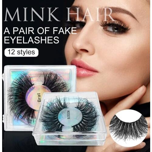 25-28mm False Eyelash Faux Mink Eye Lash Durable Comfortable Wearing Eye Makeup for Natural Extension Look Gift for Women