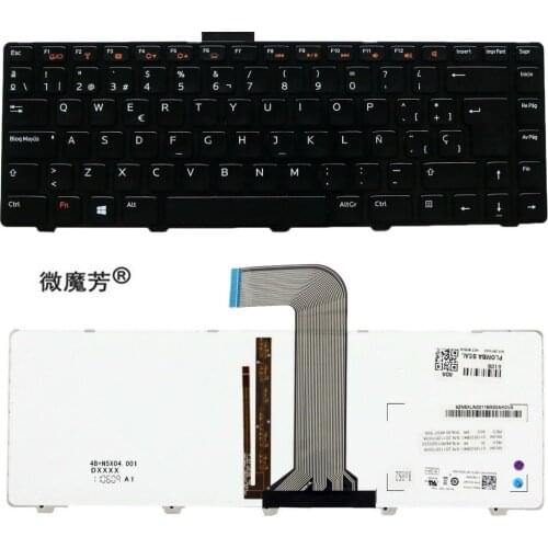 New backlit FOR Dell Vostro 3450 3550 3555 3560 14 3460 V3350 V3550 V3450 Keyboard Latin Spanish Teclado SP LA