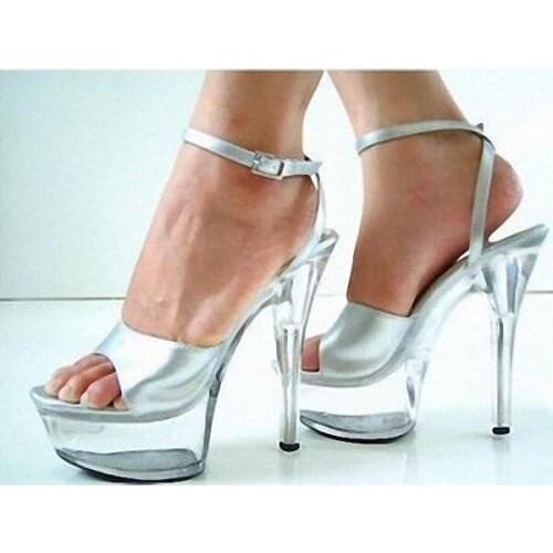 The latest 15 cm high heels Roman shoes high-grade KTV night colourful shoes appeal for womens shoe