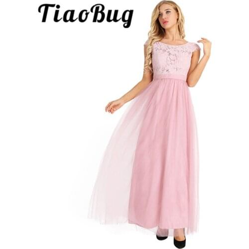 TiaoBug Black Gray Wine Red Pearl Pink Bridesmaid Dresses 2020 Elegant Women Ladies Wedding Party Tulle Chiffon Lace Bow Dress
