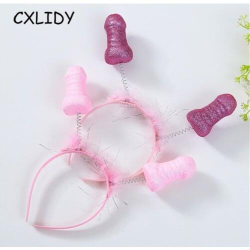 Hen Party Decoration Bachelorette Party Headband Foam Pentagram Heart Headband Bridal Shower Party Prom Supplies aa050