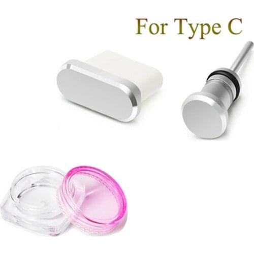 Type-C Dust Plug USB Charging Port Protector matel Dust Plug Cover for Samsung Huawei mate 30 pro Xiaomi cc9 Phone Accessories