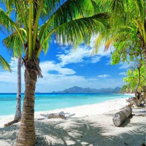 Dropship Colomac Modern Wallpaper Hawaii Sea View Beach Landscape Foto Mural 3d Wallpaper for Walls Living Room Papel De Pared