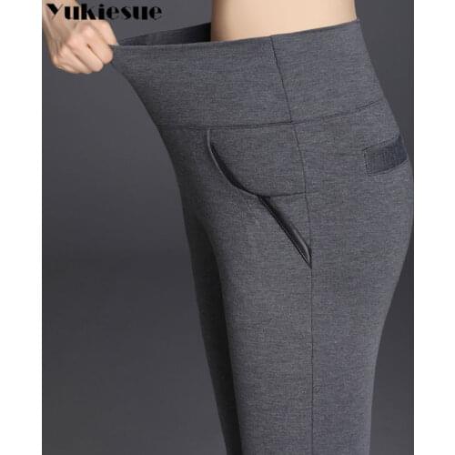 Streetwear 2020 autumn winter womens pants female high waist skinny pencil pants capris for women trousers woman Plus size