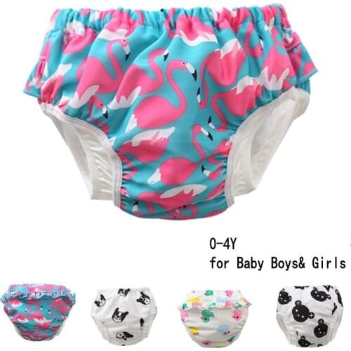 Top-grade Reusable Swim Diaper Baby Swimwear Kids Swimming Bloomers Pants Swimming Pool Diaper children beachwear Unicorn baby