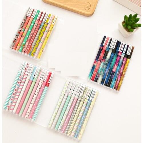 10pcs Classic Fairy Tale Fantasy Series Ballpoint Pen 0.5mm Black Ink Pen Writing Signature Stationery Office School Supply 6366