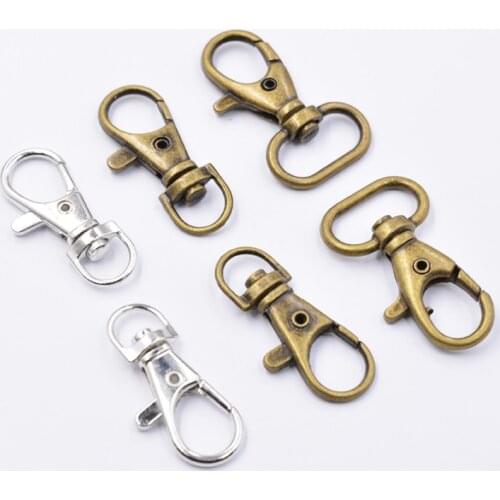 10pcs 16*36mm Swivel Lobster Clasp Hooks Connector for DIY Jewelry Making Findings Keychain Accessories Supplies