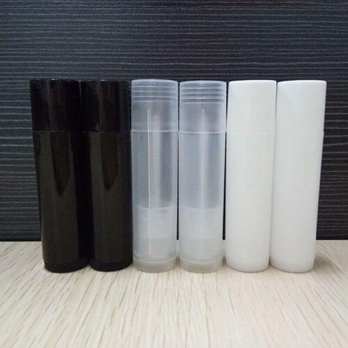 100 Pieces Plastic Empty Clear LIP BALM Tubes Containers Transparent Lipstick Lip Gloss Eyelash Tube Refillable Bottles