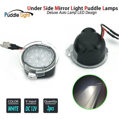 2X LED Side Under Mirror Lamps Puddle Light For Toyota Sequoia Tundra For Mercury Montego Sable For Lincoln MKZ T S X LS U326