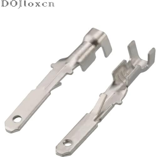 20/50/100/200/Pcs 2.8 MM H62 Brass Tinned Splice Terminal Automotive Connector Pins Male Crimp Terminal DJ614A-2.8×0.8A