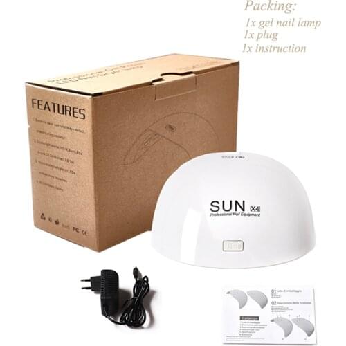 2020 New SUN X4 24W Double LED Nail Dryer UV Lamp Manicure Tool Smart Timing Ice lamp Timer To Harden Gel Nail Polish Tools