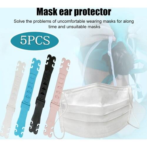 5PC Adult Non-slip Mask Hook Adjustable Silicone Mask Hanging Buckle Extension Strap Washable Durable Mascarillas Accessory D20