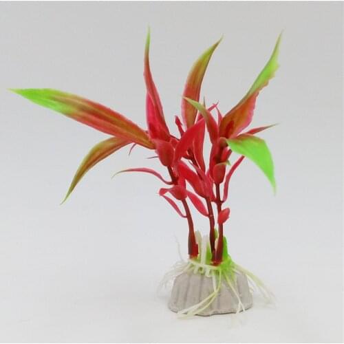 6pcs Artificial Plastic Plants Aquarium Decoration Fish Tank Underwater Submarine Ornament Landscape Decor