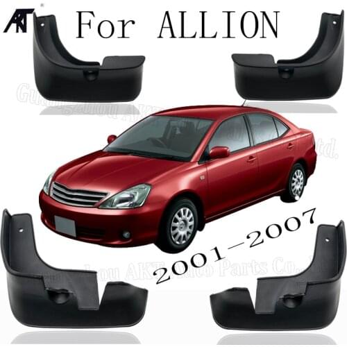 Car Mud Flaps For TOYOTA ALLION 2001-2007 Mud Flaps Splash Guards Mudguard 2002 2003 2004 2005 2006