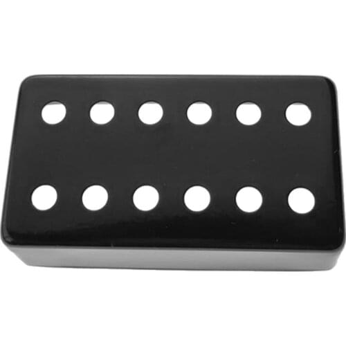 Black 12-Hole Mini Copper Guitars Pickup Cover Mini Cover Guitar Accessory