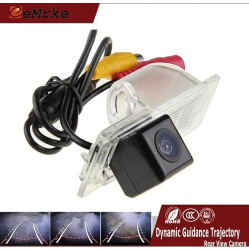 EEMRKE For Cadillac CTS 2008-2014 SRX 2010-2016 CCD Car Rear View Parking Tracks Camera With Dynamic Guidance Trajectory NTSC