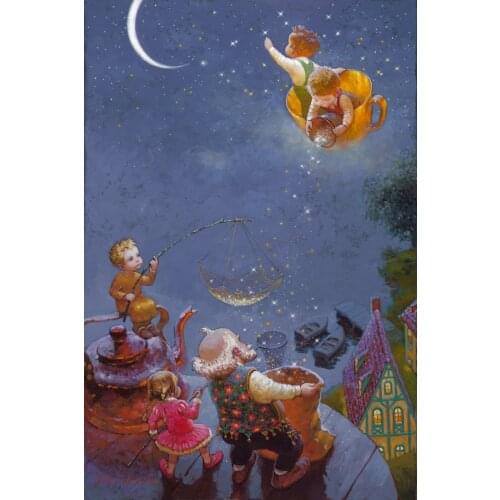 Modern Art Victor Nizovtsev Canvas Prints oil painting Kids Room Christmas Decorations Wall Picture best Christmas gift vk26