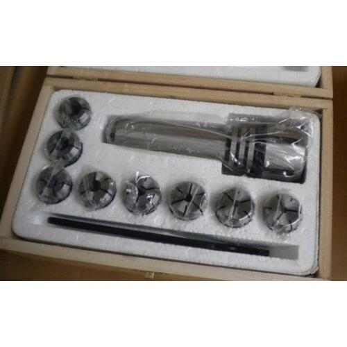 Morse Taper Collet 8Pcs & Chuck Spanner Set MT2 Lathe Milling Tools 7316A